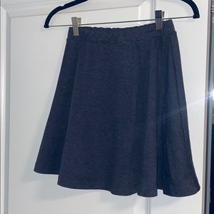 Grey flare skirt